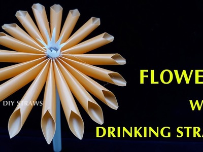 Creative Straws: How to make flowers with drinking straws step by step | DIY Art Straws