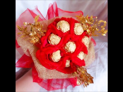 DIY-CHOCOLATE BOUQUET-how to make chocolate bouquet for ur loved ones