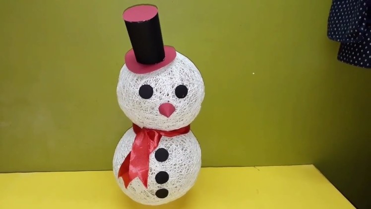 DIY Crafts: How to make String Snowman