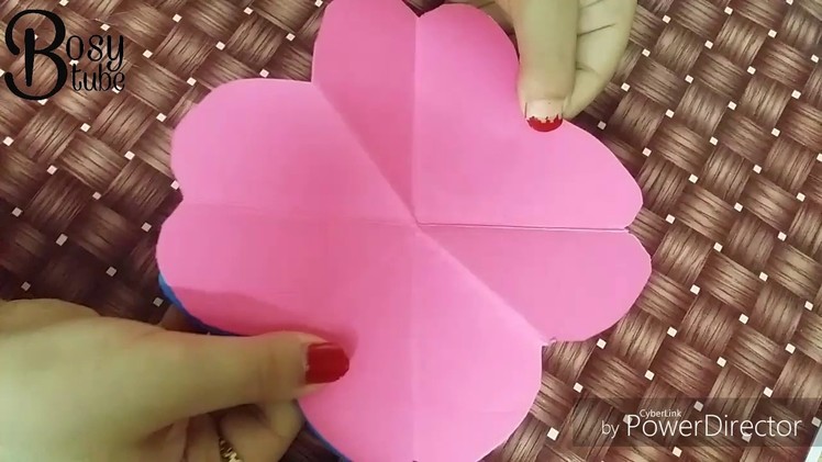 DIY Heart flower.handmade card.scrapbook gift
