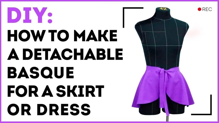 DIY: How to make a detachable basque for a skirt or dress. Making a basque without a pattern.