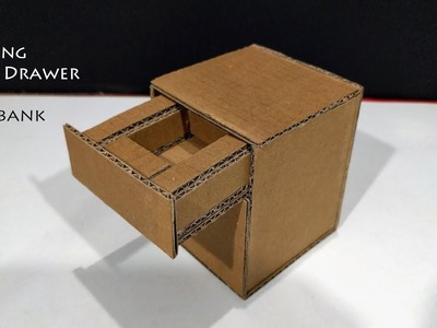 DIY! How to Make Amazing Magic Drawer Piggy Bank Box With Cardboard