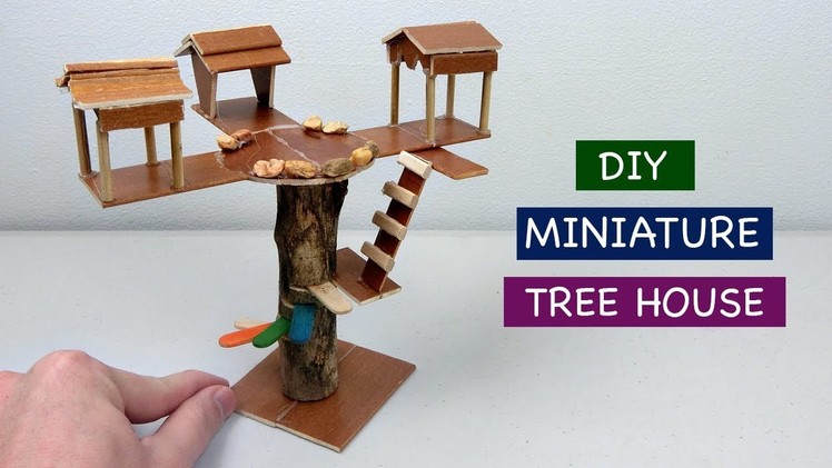 DIY Miniature Tree House #5 | How to make a simple Fairy House