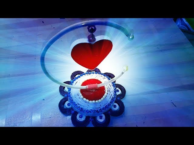 DIY Paper Heart Showpiece || How to Make a Paper Heart Showpiece