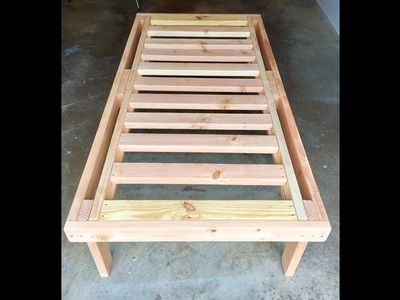HOW TO BUILD A BED WITH 2X4 LUMBER FOR $40