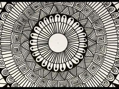 HOW TO DRAW SIMPLE AND EASY MANDALA