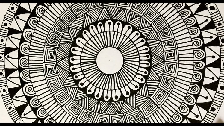 HOW TO DRAW SIMPLE AND EASY MANDALA