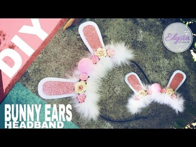 How To Make A Bunny Ears Headband For Baby & Toddler Using  Glitters Leather and Pom-pom Ball