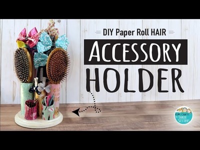 How to Make a DIY Hair Accessory Holder from Paper Rolls | Easy Kids Craft