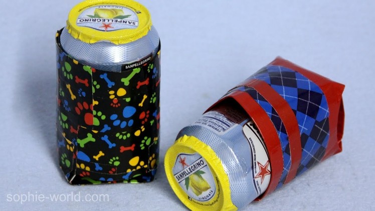 How to Make a Duct Tape Can Coozy | Sophie's World
