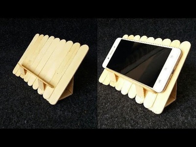 How to make a mobile stand by using ice cream sticks.popsicle sticks