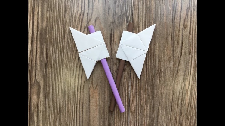 How to make a paper battle axe - Origami battle axe - Hướng dẫn gấp rìu Origami