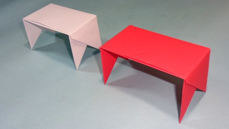 How To Make a Paper Table | Easy Origami Table Tutorial For Kids