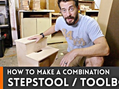 How to make a step stool tool box. Woodworking