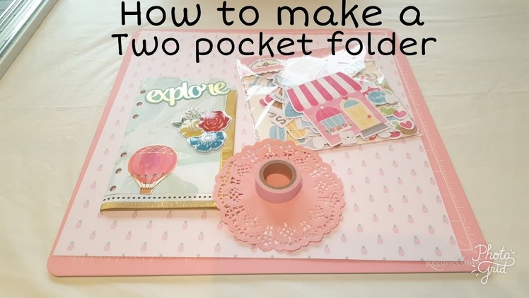 How to make a two pocket folder for your planner!