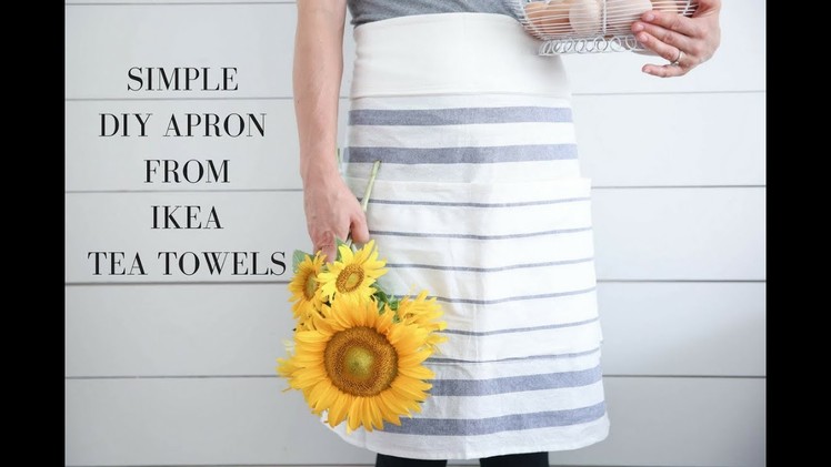 How to Make an Apron with IKEA tea towels