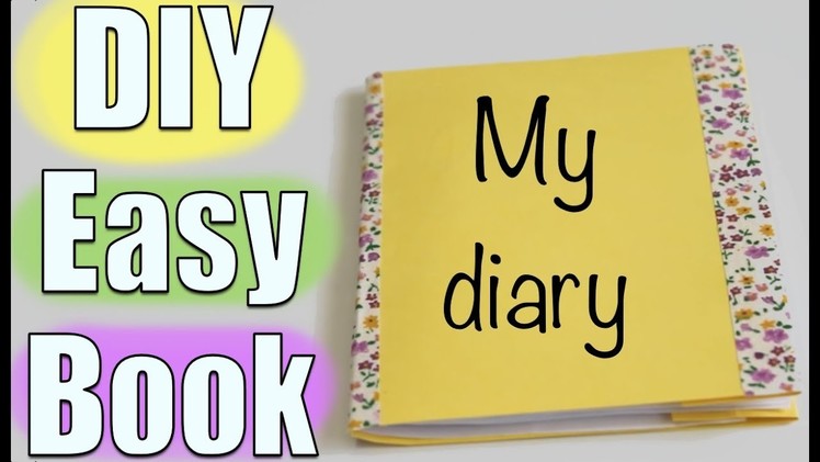How to make an easy homemade book | Crazy about DIY