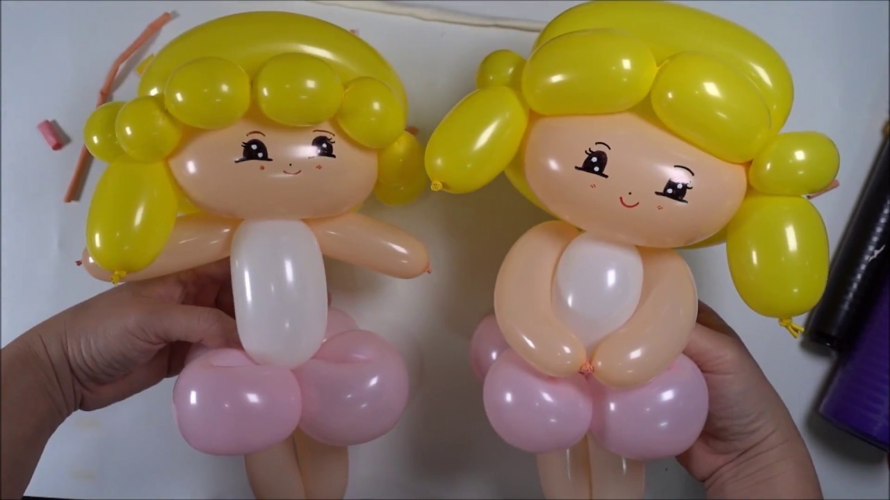 How to make ballerina from balloon