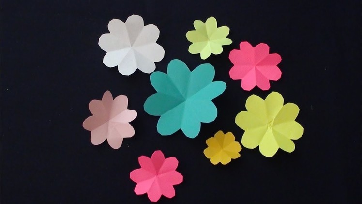 How to make beautiful paper flowers | Very Easy and Simple to make Paper Flowers for decoration.