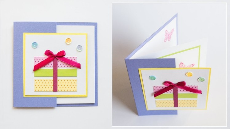 How to make : Birthday Card | Kartka na Urodziny - Mishellka #243 DIY