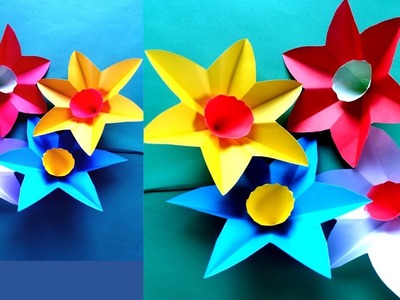 How to Make Daffodils Narcissus Paper Flower !!!