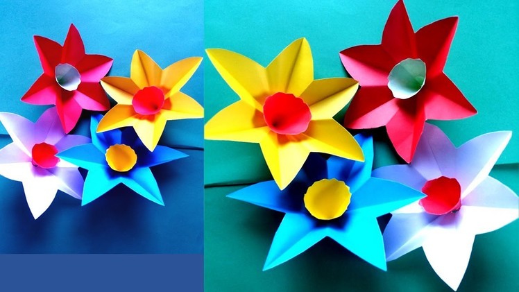 How to Make Daffodils Narcissus Paper Flower !!!