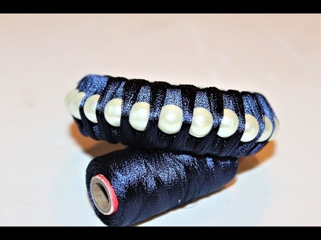How To Make Designer Silk Thread Fancy Side Bangles. DIY Kada at Home