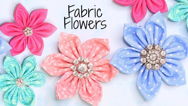 How to Make Fabric Flowers - Quick and Easy Tutorial