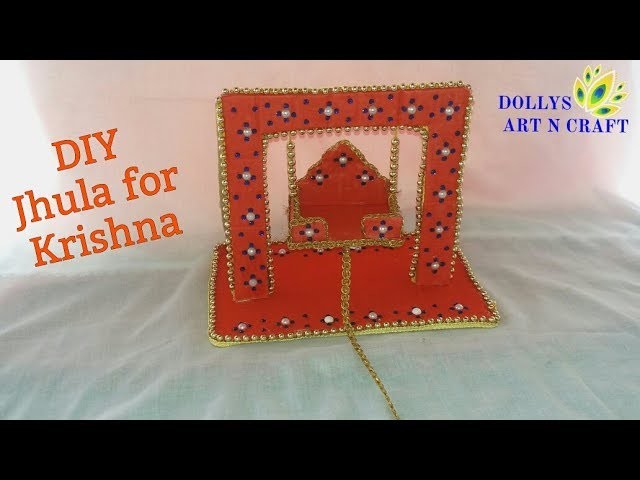 How to make Jhula. Swing for Krishna. Kanha. Bal gopal at home | DIY Easy Krishna jhula