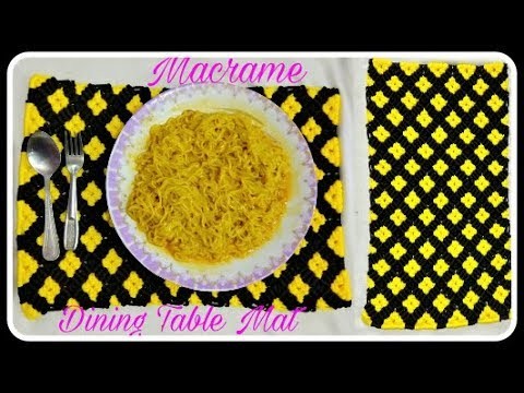 How To Make Macrame Dining Table Mat