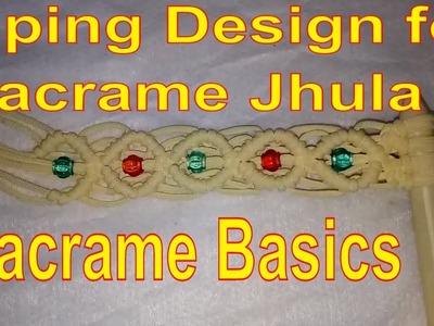 How to make macrame jhula basic piping design Macrame basic tutorial No. 5
