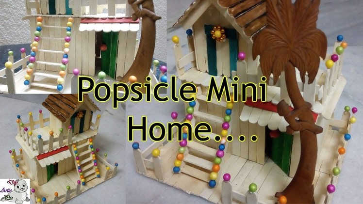 How to Make Mini Popsicle Home | Popsicle Stick Craft | Ice Cream Stick  Craft | Creative Video