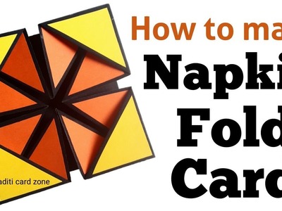 How to make Napkin fold card | Teacher's day card | Teacher's day gift ideas |