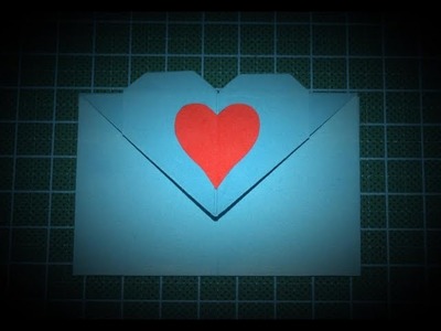 How to Make Origami Envelope with a Heart | Origami Heart Shaped Envelope ♥♥