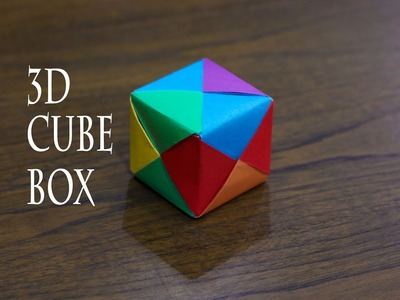 How to make paper gift box| simple and easy 3d cube gift box | Creative Paper Craft