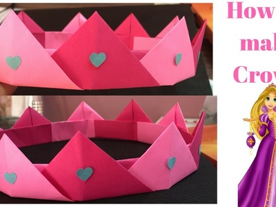 How to make paper princess crown | How to make paper crown step by step