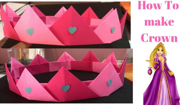 How to make paper princess crown | How to make paper crown step by step