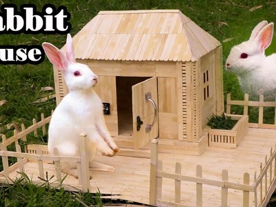 How to Make Popsicle Stick House for Rabbit Using 3000 Sticks !!!