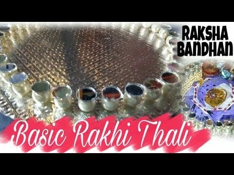 How to make Rakhi pooja  thali || DIY thali decoration||
