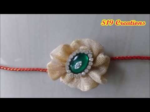 How to make rakhi with fabric in just 5 minutes | rakhi making | rakhi | diy rakhi in 5 minutes