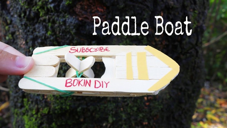 How to Make Rubber Band Paddle Boat that Sail
