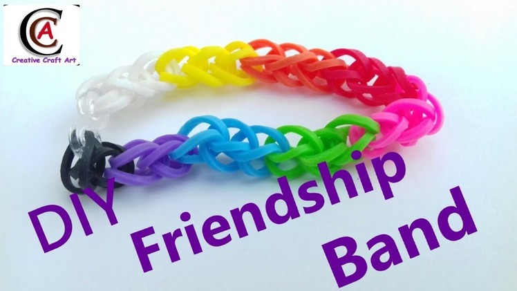 How To Make || Rubber Friendship Band At Home || CCA