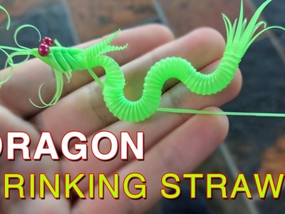 How to make simple Dragon out drinking straws - make origami Dragon |Drinking Straws