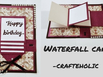 How to make waterfall card \birthday cards\how to make birthday cards