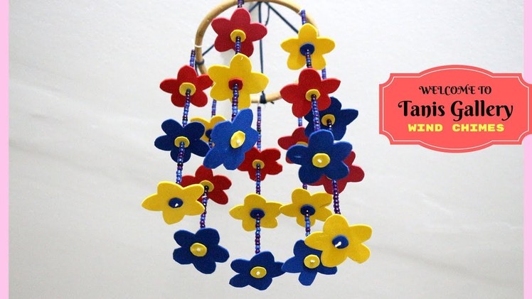 How to make wind chimes out of paper - Handmade wind chimes  - DIY paper wind chime