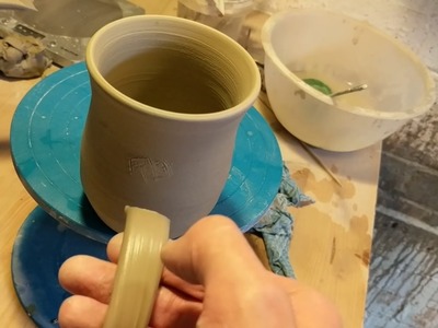 How to pull and attach handles to mugs the easy way