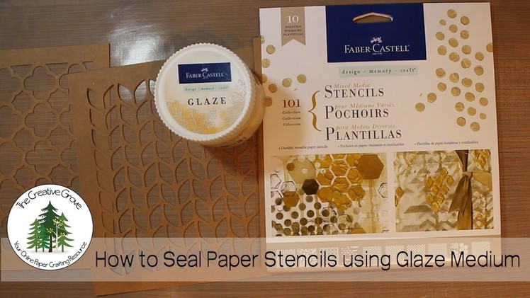 How to Seal Paper Stencils with Glaze Medium