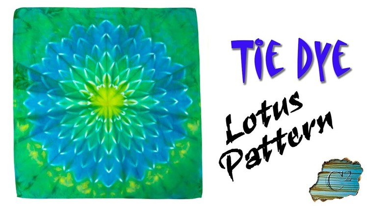 How to Tie Dye:  Lotus Pattern