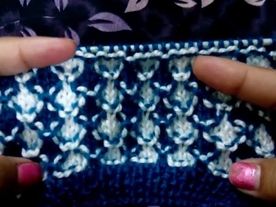 Knitting Design #18 | Double Colour Design | Easy Tutorial
