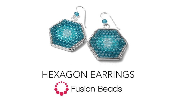 Learn how to make the Hexagon Earrings by Fusion Beads